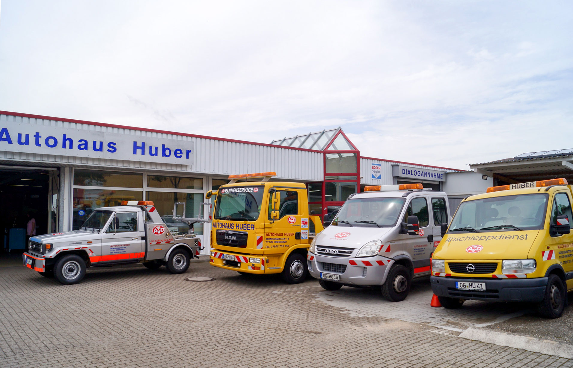 Abschleppflotte Autohaus Huber / Bosch Car Service